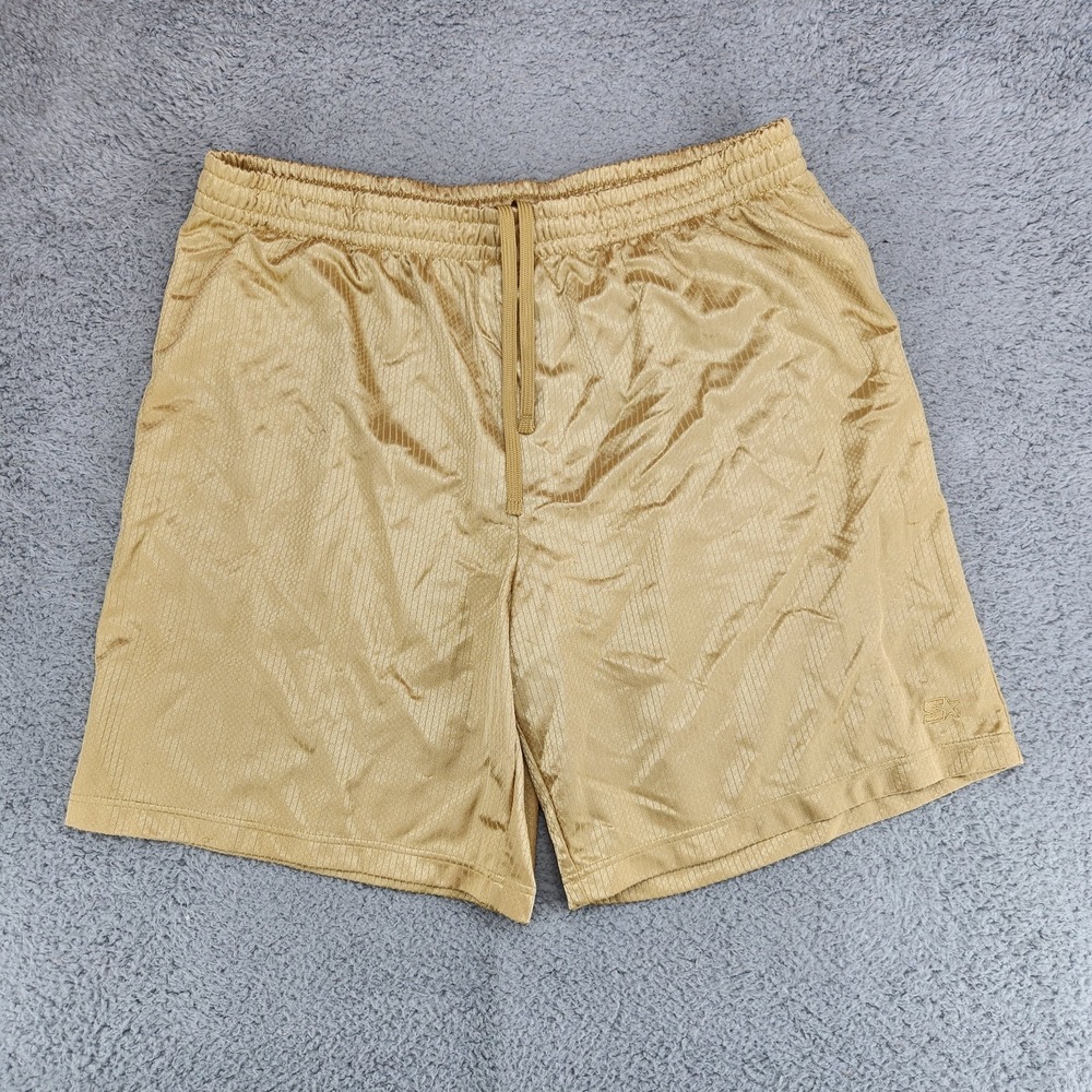 Vintage Starter Dazzle Athletic Shorts Mens Size XL(40-42) Gold